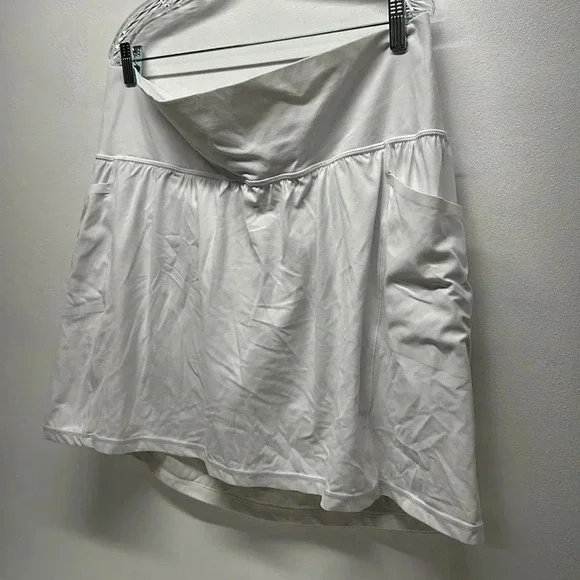 Athleta Salutation Skort Skirt Shorts Pockets A-Line Athletic White Plus Size 2X - Picture 7 of 10